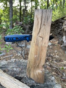 The best camping knife should handle batoning with ease.