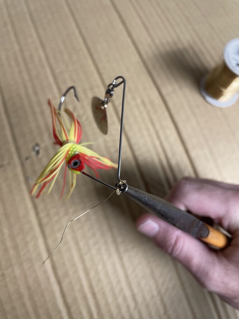It's this easy to modify spinner baits.
