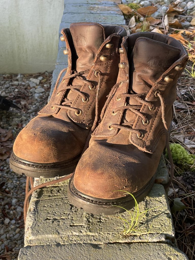 Leather store boot dressing