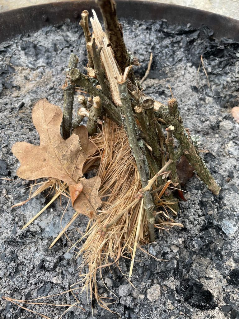 Standing Dry Grass As Tinder