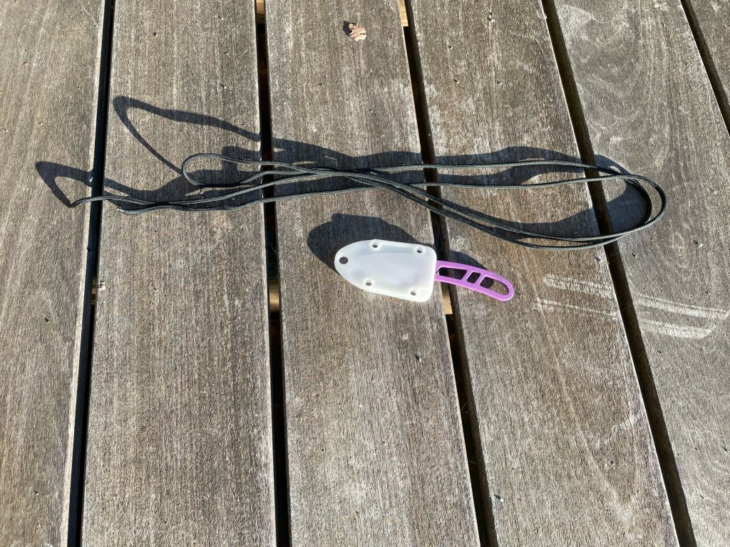 How to wrap an ESEE Candiru handle with paracord.