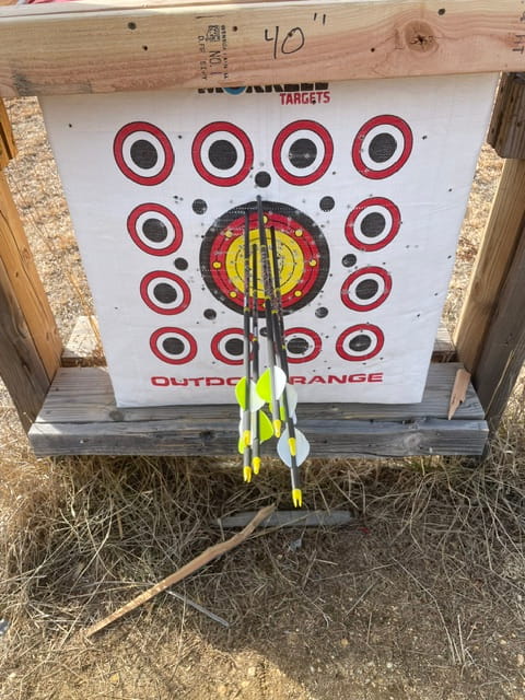 How to sight in a compound bow with a bow sight.